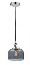  616-1PH-PC-G73-LED - Bell - 1 Light - 8 inch - Polished Chrome - Cord hung - Mini Pendant