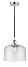  616-1PH-PC-G74-L - Bell - 1 Light - 12 inch - Polished Chrome - Cord hung - Mini Pendant