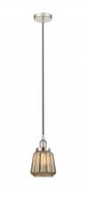  616-1PH-PN-G146-LED - Chatham - 1 Light - 7 inch - Polished Nickel - Cord hung - Mini Pendant