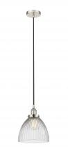  616-1PH-PN-G222-LED - Seneca Falls - 1 Light - 10 inch - Polished Nickel - Cord hung - Mini Pendant