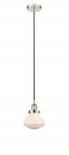  616-1PH-PN-G321-LED - Olean - 1 Light - 7 inch - Polished Nickel - Cord hung - Mini Pendant