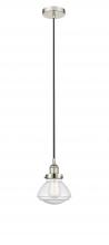  616-1PH-PN-G324 - Olean - 1 Light - 7 inch - Polished Nickel - Cord hung - Mini Pendant