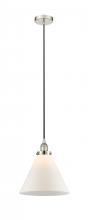  616-1PH-PN-G41-L-LED - Cone - 1 Light - 12 inch - Polished Nickel - Cord hung - Mini Pendant