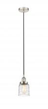  616-1PH-PN-G513-LED - Bell - 1 Light - 5 inch - Polished Nickel - Cord hung - Mini Pendant