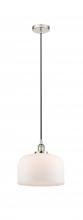  616-1PH-PN-G71-L-LED - Bell - 1 Light - 12 inch - Polished Nickel - Cord hung - Mini Pendant