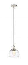  616-1PH-PN-G713-LED - Bell - 1 Light - 8 inch - Polished Nickel - Cord hung - Mini Pendant