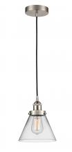  616-1PH-SN-G42 - Cone - 1 Light - 8 inch - Brushed Satin Nickel - Cord hung - Mini Pendant