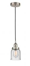  616-1PH-SN-G54 - Bell - 1 Light - 5 inch - Brushed Satin Nickel - Cord hung - Mini Pendant