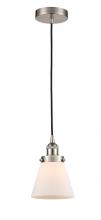  616-1PH-SN-G61 - Cone - 1 Light - 6 inch - Brushed Satin Nickel - Cord hung - Mini Pendant