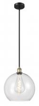  616-1S-BAB-G122-14 - Athens - 1 Light - 14 inch - Black Antique Brass - Cord hung - Pendant