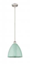  616-1S-SN-MBD-12-SF - Plymouth - 1 Light - 12 inch - Brushed Satin Nickel - Cord hung - Mini Pendant