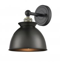  616-1W-BAB-M14-BK - Adirondack - 1 Light - 8 inch - Black Antique Brass - Sconce