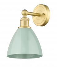  616-1W-SG-MBD-75-SF - Plymouth - 1 Light - 8 inch - Satin Gold - Sconce