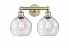  616-2W-AB-G124-8 - Athens - 2 Light - 17 inch - Antique Brass - Bath Vanity Light