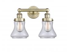  616-2W-AB-G192 - Bellmont - 2 Light - 15 inch - Antique Brass - Bath Vanity Light