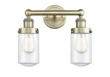  616-2W-AB-G312 - Dover - 2 Light - 14 inch - Antique Brass - Bath Vanity Light