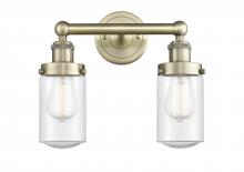  616-2W-AB-G314 - Dover - 2 Light - 14 inch - Antique Brass - Bath Vanity Light