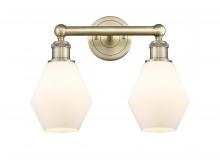  616-2W-AB-G651-6 - Cindyrella - 2 Light - 15 inch - Antique Brass - Bath Vanity Light