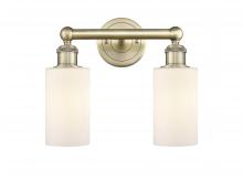  616-2W-AB-G801 - Clymer - 2 Light - 13 inch - Antique Brass - Bath Vanity Light