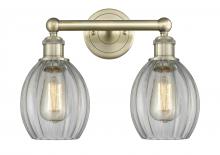  616-2W-AB-G82 - Eaton - 2 Light - 15 inch - Antique Brass - Bath Vanity Light