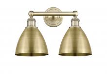  616-2W-AB-MBD-75-AB - Bristol - 2 Light - 17 inch - Antique Brass - Bath Vanity Light