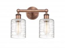  616-2W-AC-G1113 - Cobbleskill - 2 Light - 14 inch - Antique Copper - Bath Vanity Light