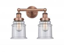  616-2W-AC-G184 - Canton - 2 Light - 15 inch - Antique Copper - Bath Vanity Light