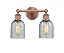  616-2W-AC-G257 - Caledonia - 2 Light - 14 inch - Antique Copper - Bath Vanity Light