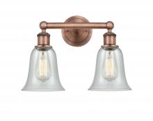  616-2W-AC-G2812 - Hanover - 2 Light - 15 inch - Antique Copper - Bath Vanity Light