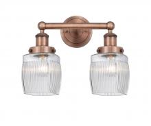  616-2W-AC-G302 - Colton - 2 Light - 15 inch - Antique Copper - Bath Vanity Light