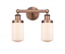  616-2W-AC-G311 - Dover - 2 Light - 14 inch - Antique Copper - Bath Vanity Light