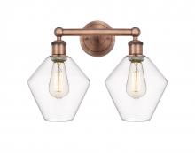  616-2W-AC-G652-8 - Cindyrella - 2 Light - 17 inch - Antique Copper - Bath Vanity Light