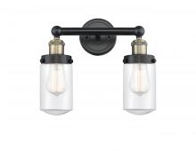  616-2W-BAB-G312 - Dover - 2 Light - 14 inch - Black Antique Brass - Bath Vanity Light