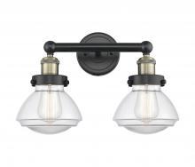  616-2W-BAB-G322 - Olean - 2 Light - 16 inch - Black Antique Brass - Bath Vanity Light