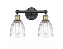  616-2W-BAB-G442 - Brookfield - 2 Light - 15 inch - Black Antique Brass - Bath Vanity Light