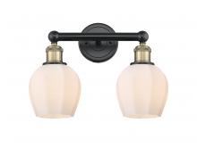  616-2W-BAB-G461-6 - Norfolk - 2 Light - 15 inch - Black Antique Brass - Bath Vanity Light