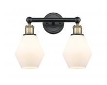  616-2W-BAB-G651-6 - Cindyrella - 2 Light - 15 inch - Black Antique Brass - Bath Vanity Light