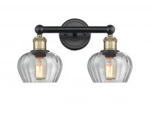  616-2W-BAB-G92 - Fenton - 2 Light - 16 inch - Black Antique Brass - Bath Vanity Light