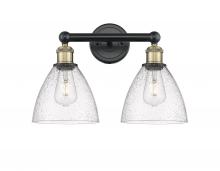  616-2W-BAB-GBD-754 - Bristol - 2 Light - 17 inch - Black Antique Brass - Bath Vanity Light