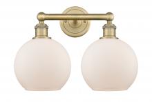  616-2W-BB-G121-8 - Athens - 2 Light - 17 inch - Brushed Brass - Bath Vanity Light