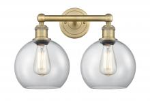  616-2W-BB-G122-8 - Athens - 2 Light - 17 inch - Brushed Brass - Bath Vanity Light