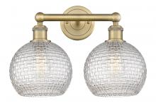  616-2W-BB-G122C-8CL - Athens - 2 Light - 17 inch - Brushed Brass - Bath Vanity Light