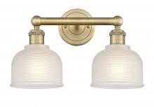  616-2W-BB-G411 - Dayton - 2 Light - 15 inch - Brushed Brass - Bath Vanity Light