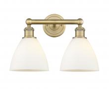  616-2W-BB-GBD-751 - Bristol - 2 Light - 17 inch - Brushed Brass - Bath Vanity Light