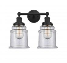  616-2W-BK-G184 - Canton - 2 Light - 15 inch - Matte Black - Bath Vanity Light