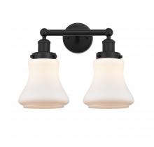  616-2W-BK-G191 - Bellmont - 2 Light - 15 inch - Matte Black - Bath Vanity Light