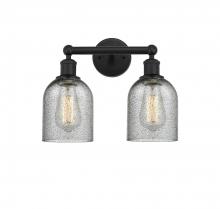  616-2W-BK-G257 - Caledonia - 2 Light - 14 inch - Matte Black - Bath Vanity Light