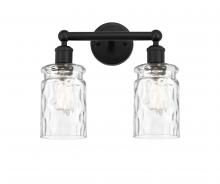  616-2W-BK-G352 - Candor - 2 Light - 14 inch - Matte Black - Bath Vanity Light