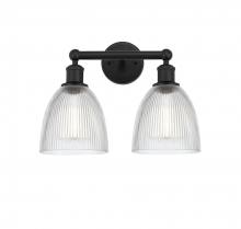  616-2W-BK-G382 - Castile - 2 Light - 15 inch - Matte Black - Bath Vanity Light