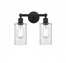  616-2W-BK-G802 - Clymer - 2 Light - 13 inch - Matte Black - Bath Vanity Light